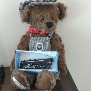 Lionel Teddy Bear with Train Set